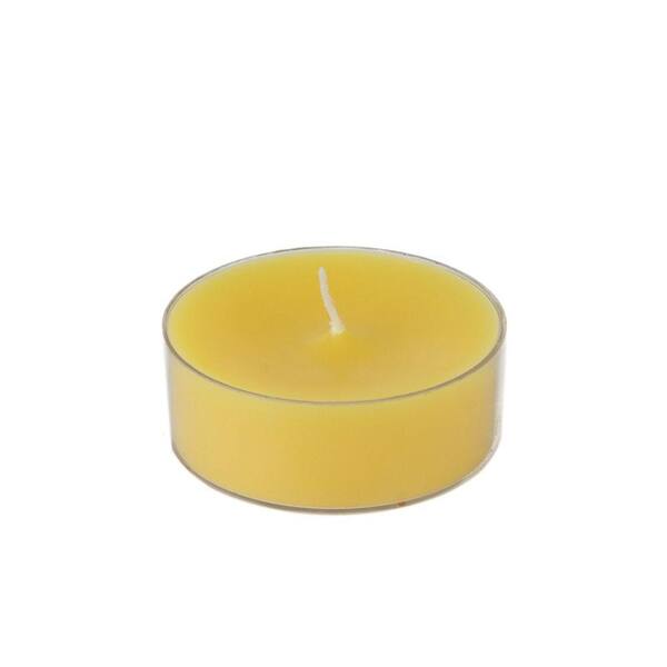 Zest Candle 2.25 in. Yellow Mega Oversized Tealights (12-Box)