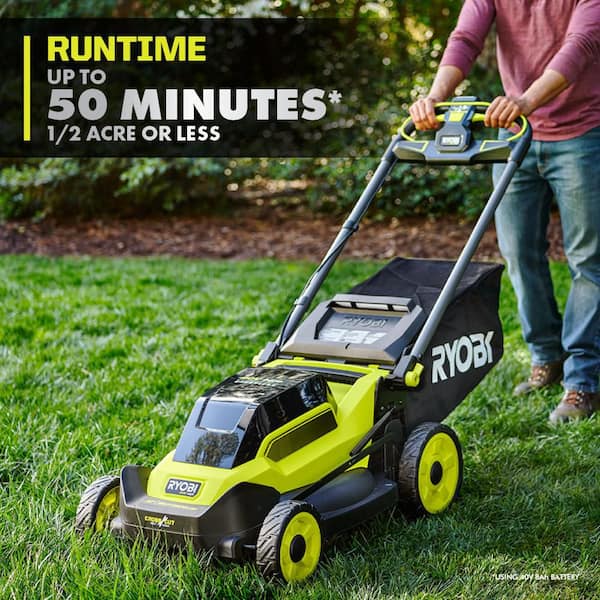 RYOBI - 40V HP Brushless 20" Cordless Electric Battery Multi-Blade Walk Behind Self-Propelled Lawn Mower-8.0Ah Battery & Charger