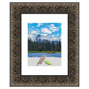 Intaglio Embossed Black Wood Picture Frame Opening Size 11 x 14 in. (Matted To 8 x 10 in.)