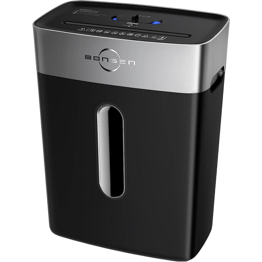 8-Sheet Crosscut Paper, Credit Card Shredder for Home, Office with 4 Gal. Wastebasket, ETL Certification in Black -  Etokfoks, MLPH005LT762