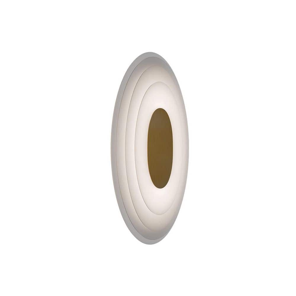 Orbix 14 in. 1-Light Aged Brass Integrated LED Vanity Light/ Wall Sconce with Acrylic Shade and Selectable 4CCT price history on PriceWatchPro