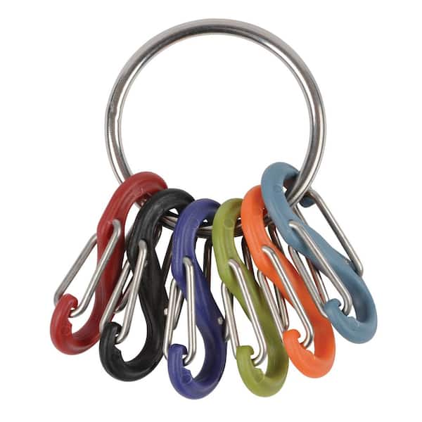22x Carabiner Keychain - Key Ring Set - Metal Ring for Keychain