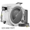 SILVEL Hose Reel-5/8 in. 75 ft. Included Leader Hose Green KF100275-03