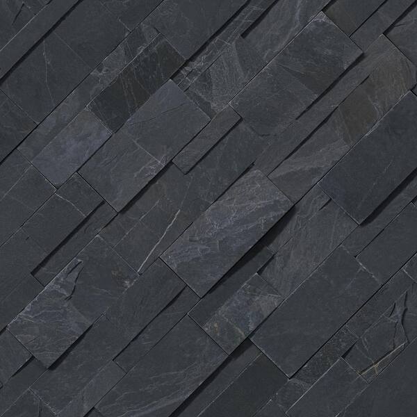 MSI Take Home Tile Sample - XL Premium Splitface Black Ledger