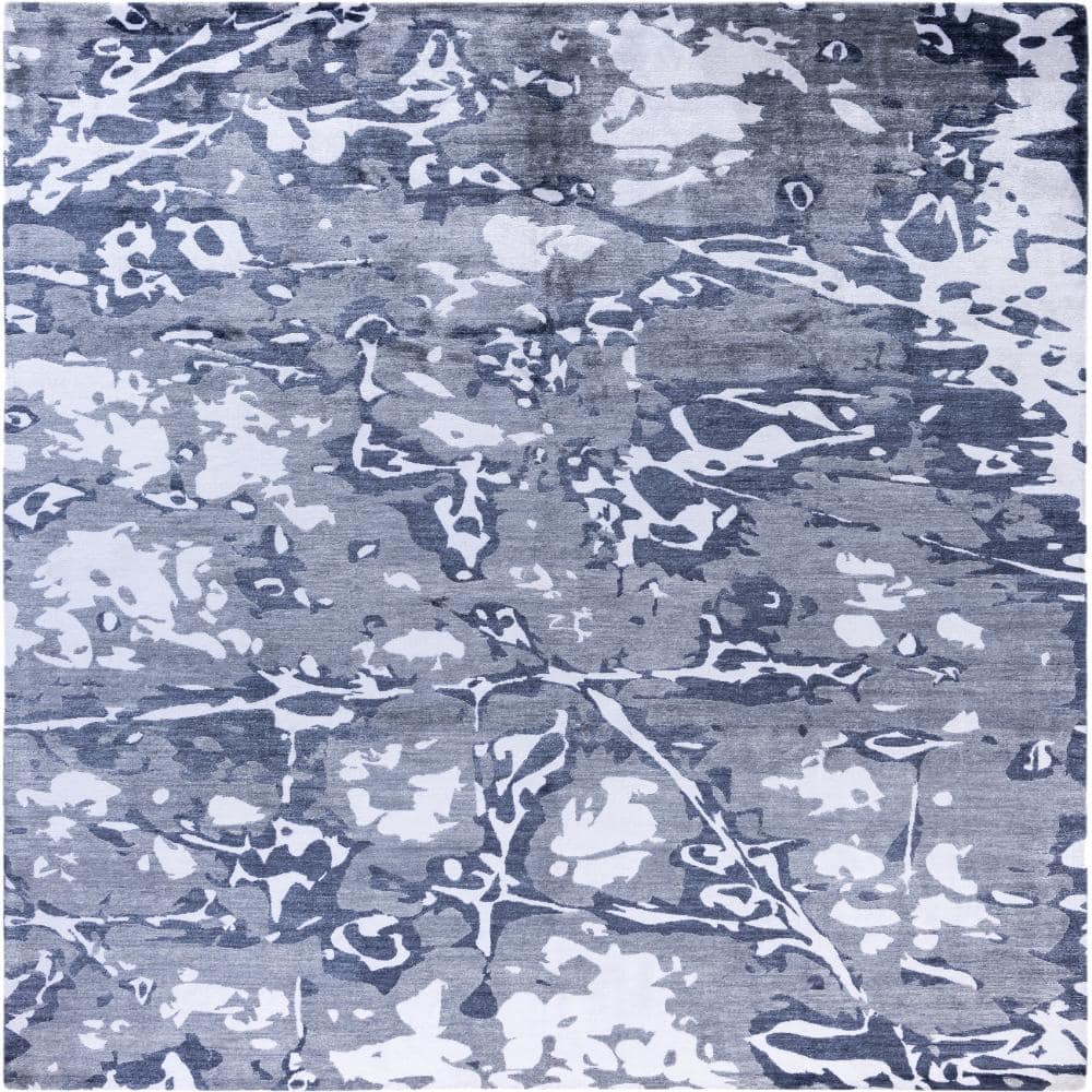 Modern-Contemporary Ivory 8 X 10 Hand-Knotted Silk Indoor Area Rug price history on PriceWatchPro
