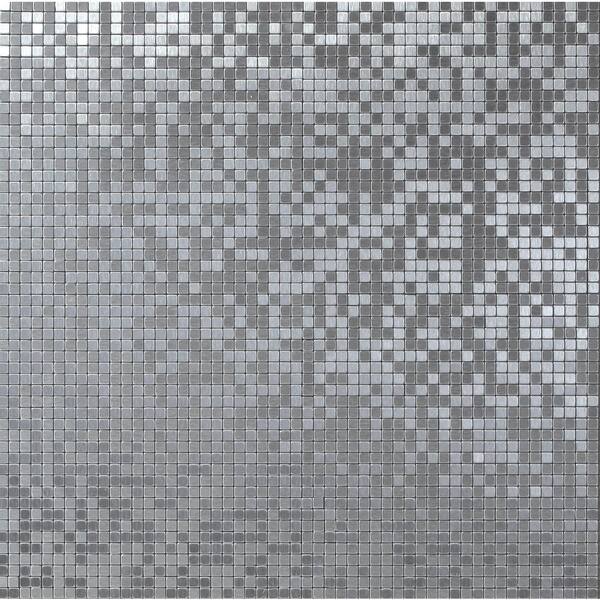 Solistone Micro Aluminum Foil 11-7/16 in. x 11-7/16 in. x 3.18 mm Metal Mosaic Wall Tile (9.08 sq. ft. / case)