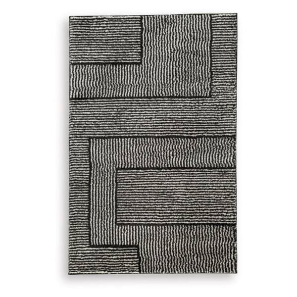Kurtmen 5 ft. x  7 ft. Black/Beige Geometric Area Rug