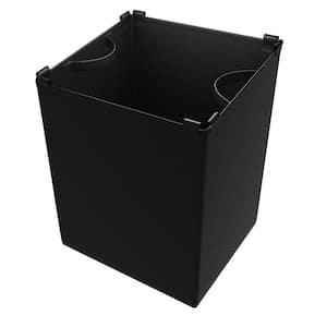 194 in. H x 14.46 in. W Black Cloth 1-Drawer Wide Mesh Wire Basket
