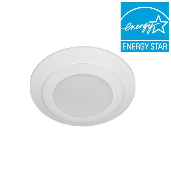 Generation Lighting Traverse White Recessed Retrofit Indoor LED Flushmount