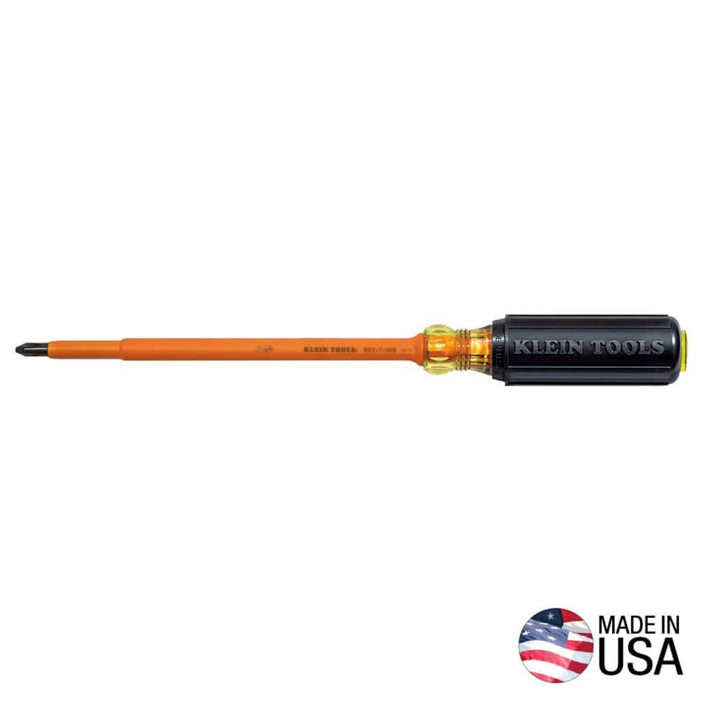 "#2 Insulated Phillips Head Screwdriver with 7 in. Round Shank- Cushion Grip Handle" price history on PriceWatchPro