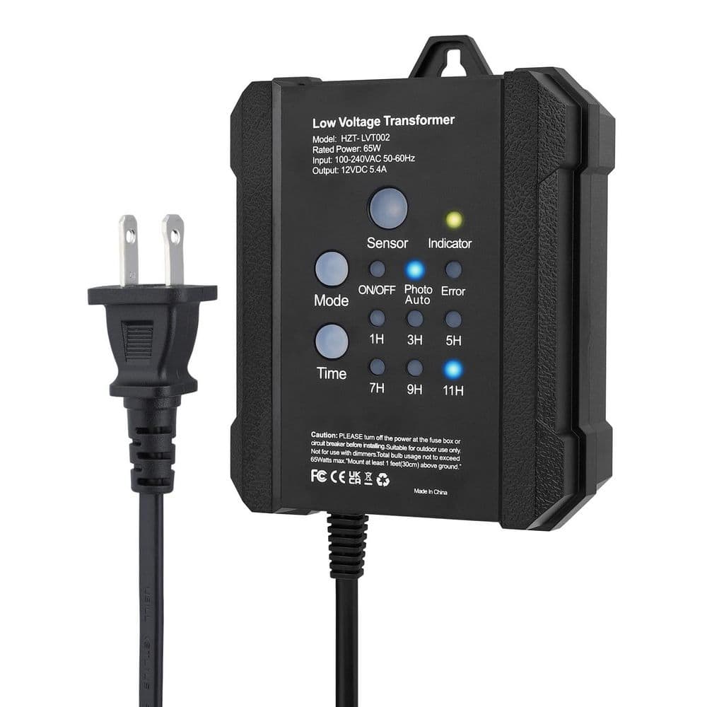 65W Outdoor Low Voltage Transformer with Timer Photocell Sensor Weatherproof for LED Landscape Lighting Pathway price history on PriceWatchPro
