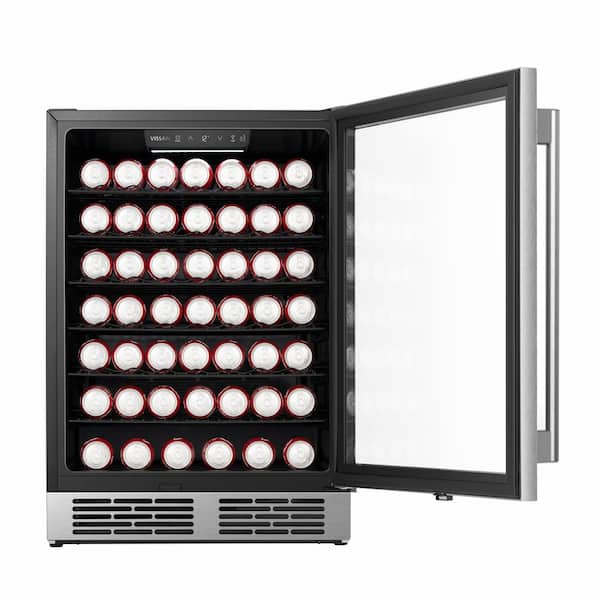 【新品】COLD CASE/vistlip Vissani 23.4 in. Single Zone 54-Bottle / 164-Can Freestanding Wine