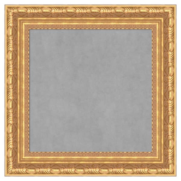 Amanti Art Versailles Gold 16 in. x 16 in. Framed Magnetic Board