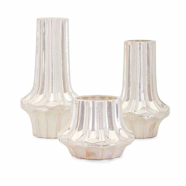 IMAX Najat White Vases (Set of 3)