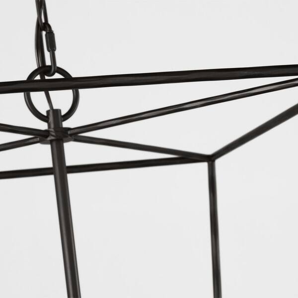 Generation Lighting - Viota Medium 4-Light Aged Iron Dining Room Entry Hallway Transitional Pendant Light