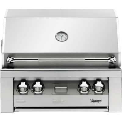 NewAge Products 33 in. Outdoor Kitchen 4-Burner Propane Gas Platinum Grill  in Stainless Steel 66910 - The Home Depot