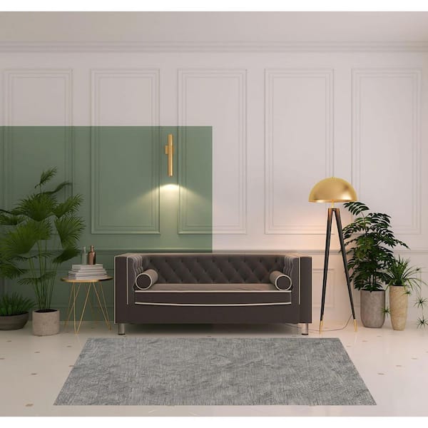 5 ft. x 8 ft. Gray Abstract Area Rug