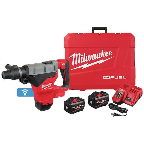 M18 FUEL ONE-KEY 18V Lithium-Ion Brushless Cordless 1-3/4 in. SDS-MAX Rotary Hammer with Two 12.0 Ah Battery