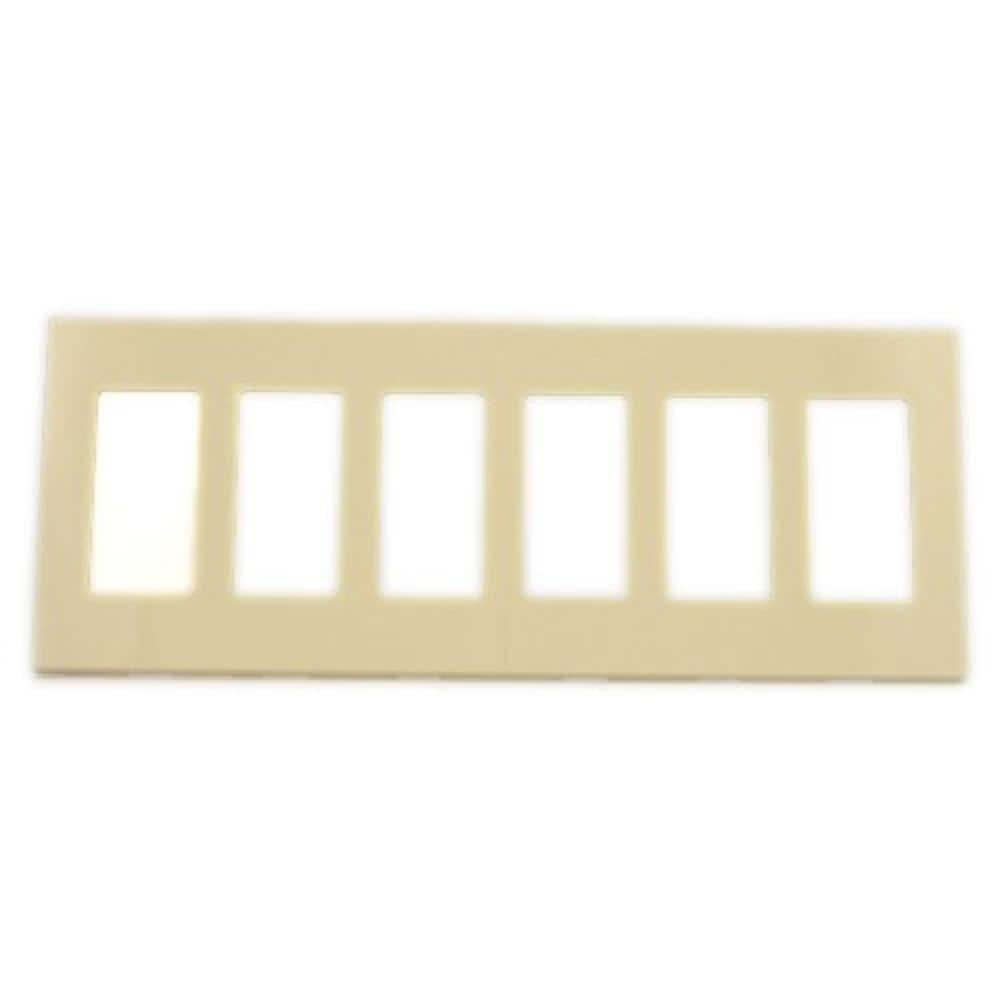 6-Gang Ivory Decora/Rocker Polycarbonate Standard Screwless Wall Plate (1-Pack) 80326-SI price history on PriceWatchPro