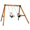 Backyard Discovery Durango Heavy Duty All Cedar Wood Children's A-Frame Swing Set 2101043COM