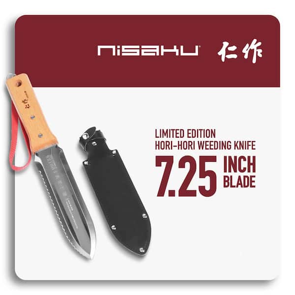 Nisaku 7.25 in. Blade Stainless Steel Weeding Knife