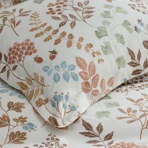 Company Cotton Autumus Leaf Multi Cotton Percale Sham