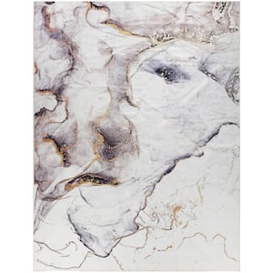 Daydream Ivory Multicolor 9 ft. x 12 ft. Contemporary Area Rug