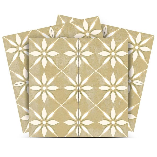 Gold and Yellow R208 5 in. x 5 in. Vinyl Peel and Stick Tile (24-Tiles, 4.17 sq. ft. /Pack)