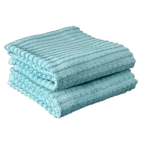 RITZ Royale Dew Solid Cotton Kitchen Towel (Set of 2)