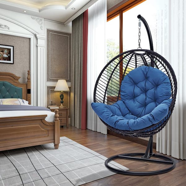 Hanging chair egg discount shaped