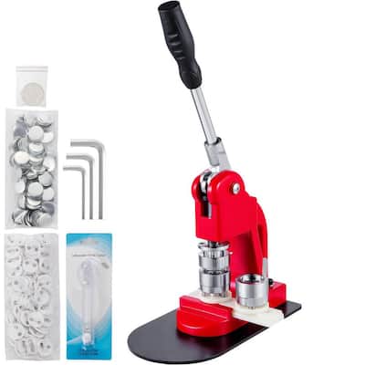Button Badge Maker Machine 1 in. with Button Parts and 25 mm Circle Cutter Button Maker 1000 Piece