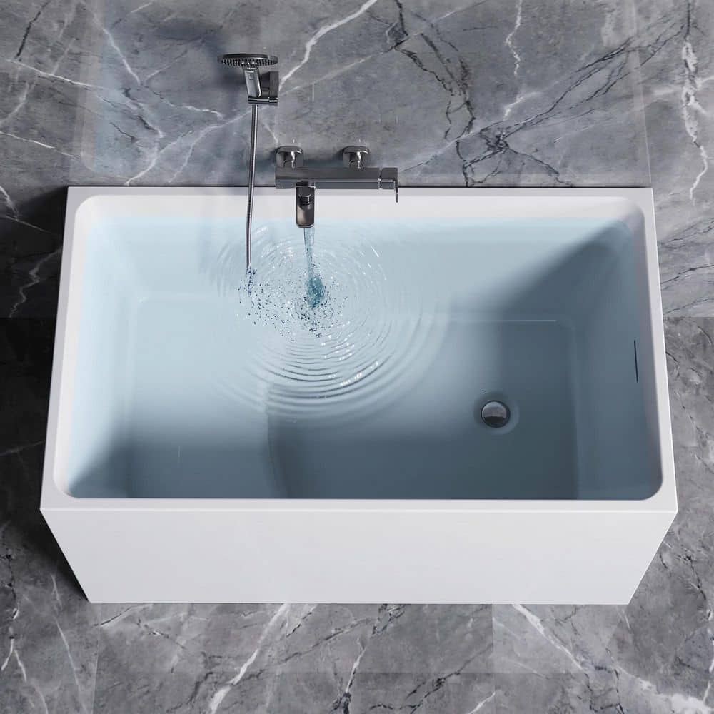 YULIKA 47 in. x 28 in. Acrylic Japanese Soaking Bathtub Spacious