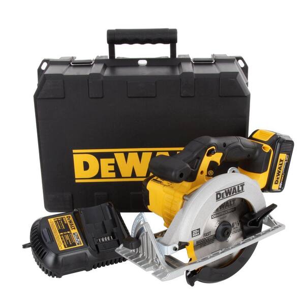 DEWALT 20-Volt Max Lithium-Ion 6-1/2 in. Cordless Circular Saw Kit