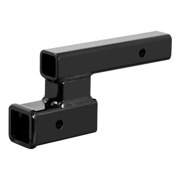KAIRAY Trailer Receiver Hitch Riser Extender Adapter 2" Drop/Riser, 7" And 9" Extension Length, 2" Shank, 7500lbs Towing Capacity, Matte Black