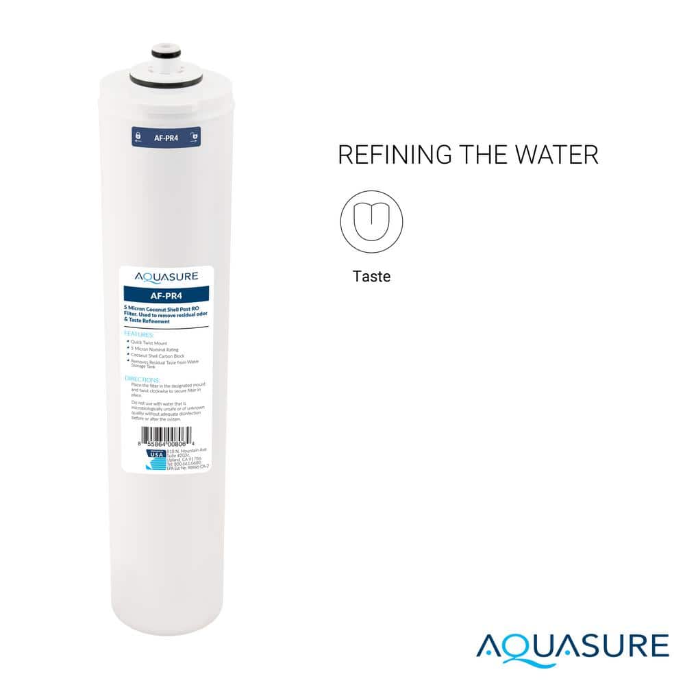 Aquasure Premier 4-Stage 75 GPD Filter Replacement Cartridge Set