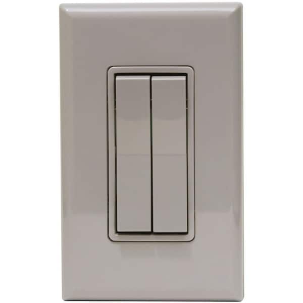 RunLessWire Click for Philips Wireless Dimmer Light Switch FOH-DSGY - The Home Depot