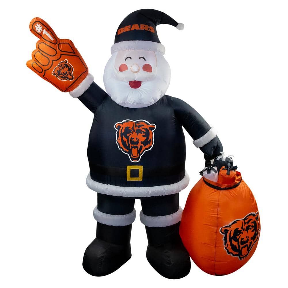 NFL 7 ft. Chicago Bears Holiday Inflatable Mascot 526351 - The Home Depot