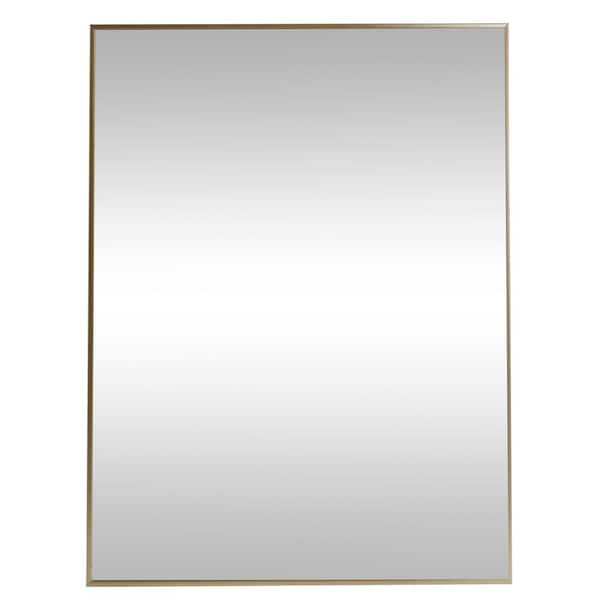 Home Decorators Collection 24 in. W x 36 in. H Gold Vanity Mirror