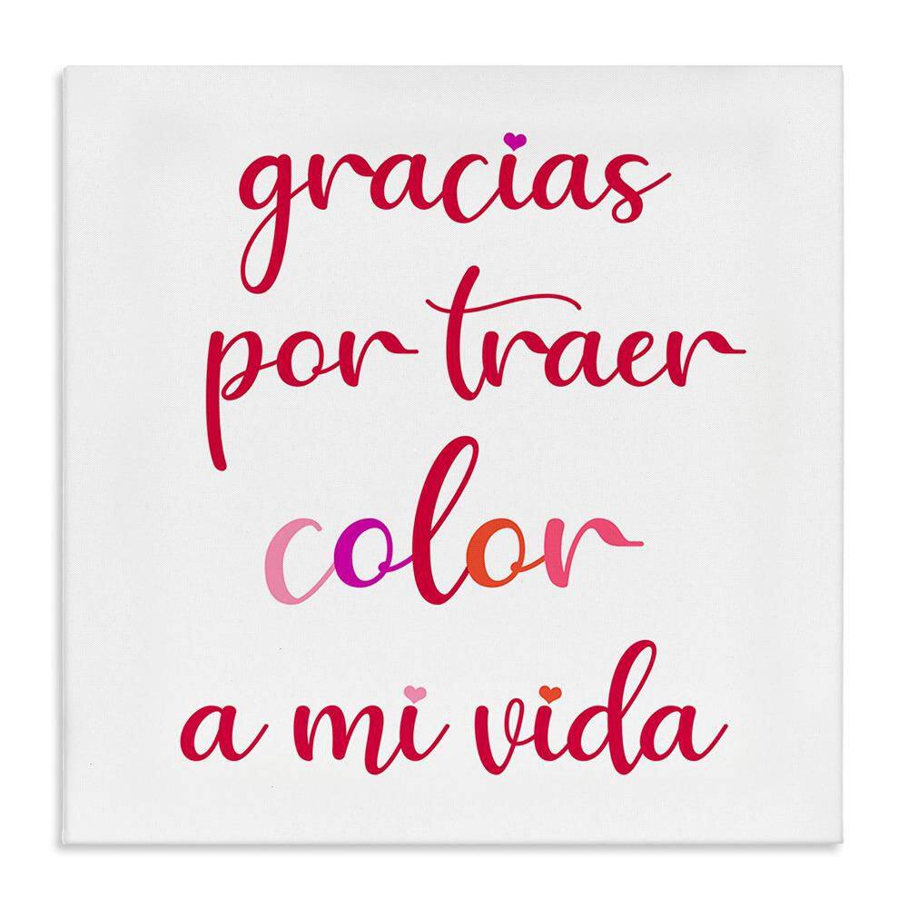 Thanks for Bringing Color by SD Graphics Studio Gallery Wrapped Unframed Typography Graphic Art Print 30 in. x 30 in. price history on PriceWatchPro