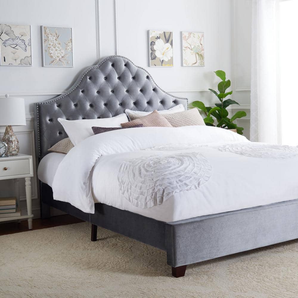 Beckham Gray Full Upholstered Bed price history on PriceWatchPro