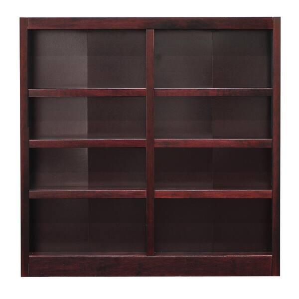 Concepts In Wood 48 in. Cherry Wood 8-shelf Standard Bookcase with Adjustable Shelves