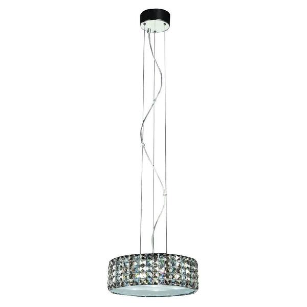 Bel Air Lighting 8-Light Polished Chrome Pendant with Crystals