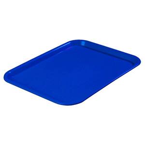 10.75 in. x 13.87 in. Polypropylene Cafeteria/Food Court Serving Tray in Blue (Case of 24)