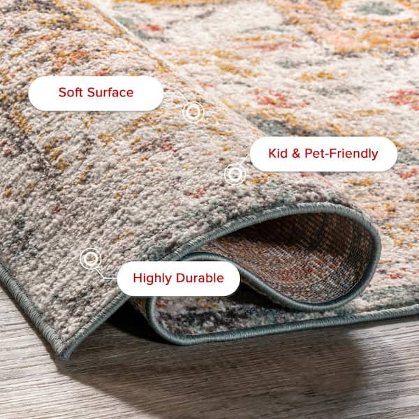 Shane Persian Vintage 9 ft. x 12 ft. Beige Living Room/Bedroom/Dining Room Area Rug