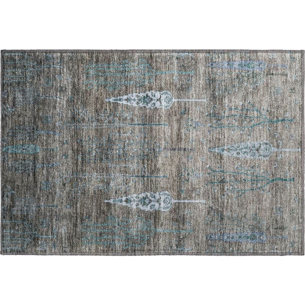 Mayfield Premium Machine Washable Abstract AMF1922 Brown 2 ft. x 3 ft. Accent Rug price history on PriceWatchPro