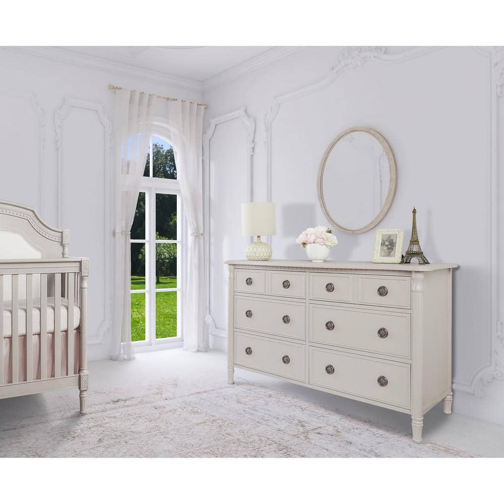 Julienne Cloud Pine 6-Drawer Double Dresser