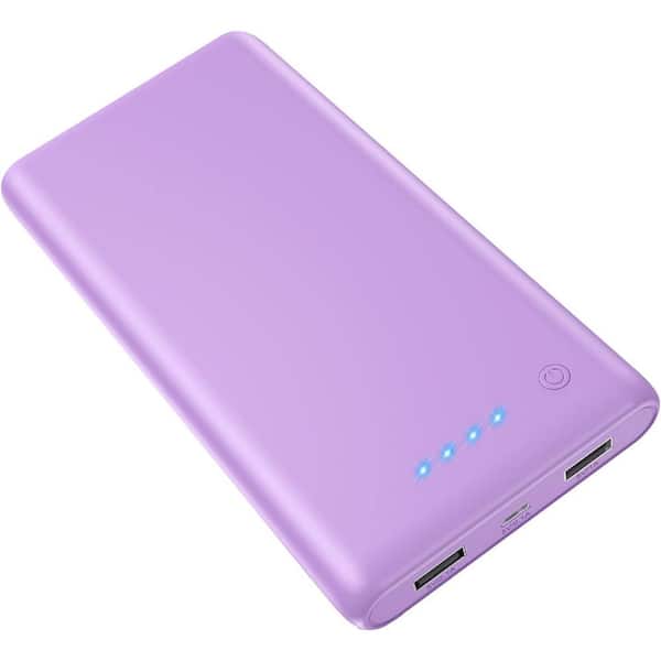Portable Charger Power Bank 25800mAh in Purple with 4 LED Indicator  Compatible With iPhone