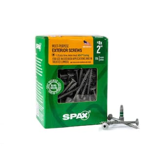 #8 x 2 in. Exterior Wafer Head Wood Screws Construction Torx T-Star Plus (140 Each) 1 LB Bit Included