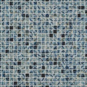 Rapids Paradise 12.2 in. x 18.1 in. Polished Glass Floor and Wall Mosaic Pool Tile (1.53 sq. ft./Sheet)