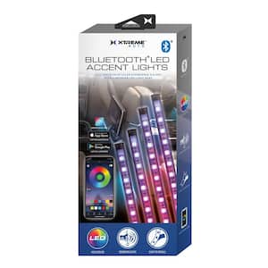 Bluetooth LED Car Accent Light Strip (4-Pack)